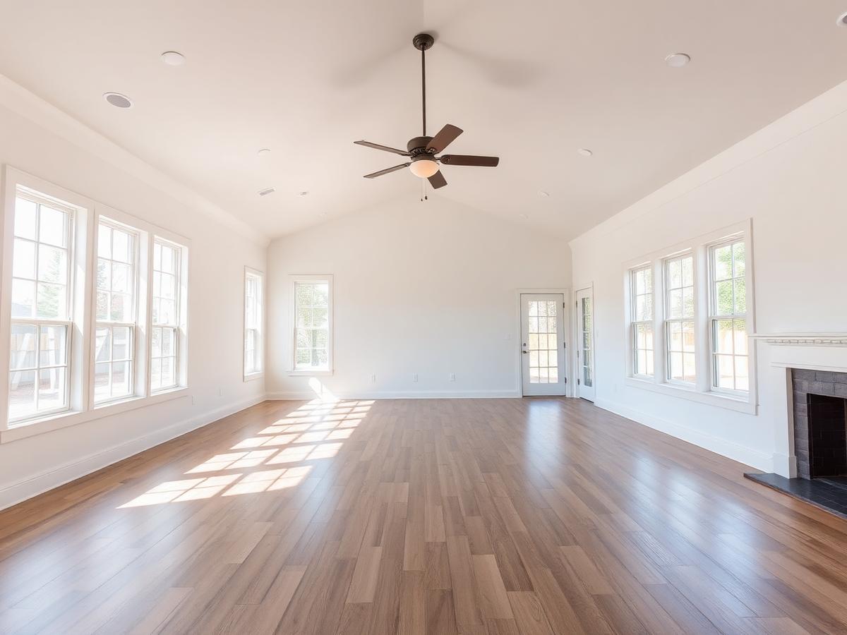 Open-concept interior